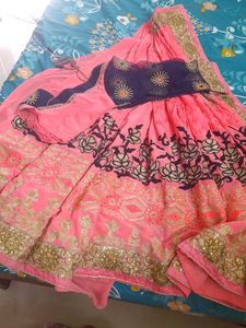 Fancy Desginer Saree With Stitched Blouse