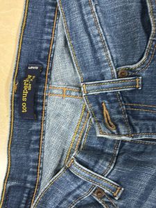 Low Waist Trendy Blue Jeans