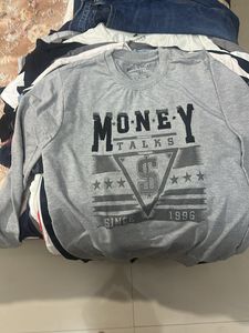 Money Talks Graphic Long Sleeve Tee