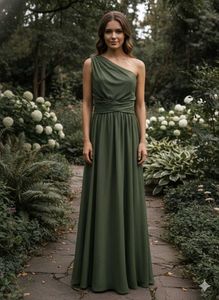 Elegant Olive Green Maxi Dress
