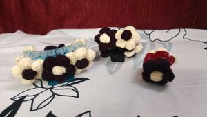 Crochet Hair Clutcher, Handmade Clutcher Combo
