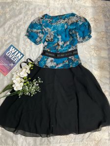 Blue Floral Dress