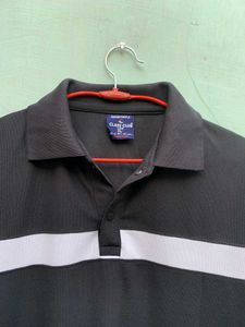 Classic club vintage Black Polo T-Shirt
