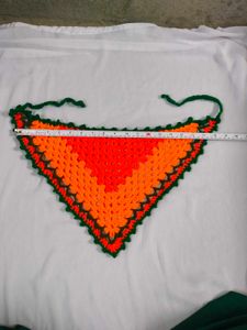 Beautiful crochet bandana or headscarf