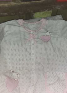 Cute Polka Dot Pajama Top