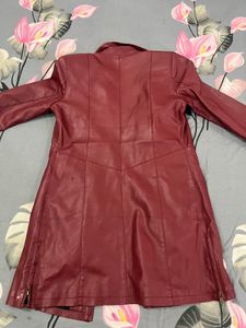 Burgundy Leather Jacket
