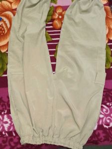 Beige Parachute Pants✨