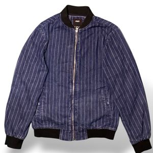 Striped Bomber Jacket