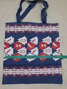 Blue And Red Handbag