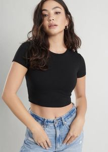 H&amp;M Black Crop Top