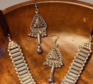Silver Plated Necklace Set