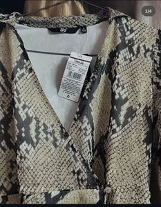 Chic Snake Print Dress