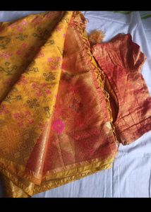 🥳OFFER Yellow Haldi Saree...