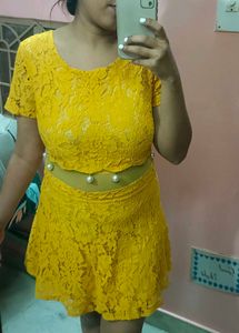 Yellow Lace Dress