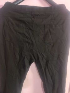 Women Matt Black Tracpants 3xl