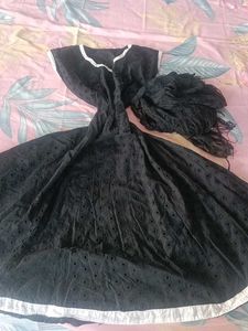 👗👗Cut Out Circle BLACK FROCK SUIT