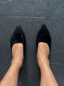 Black Velvet Heels