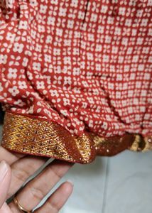 Long Three Tire Frill Skirt