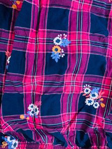 Hand Floral Print Top