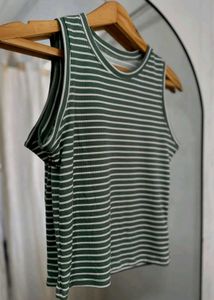 Striped Green Tank Top