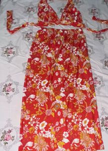 Brand Tandul, Women fit and flare multicolor maxi
