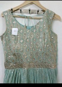 SEQUINS WORKED WEDDING GOWN WITH DUPATTA