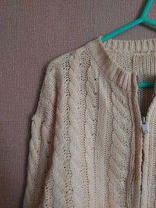 Cropped Knit Cardigan