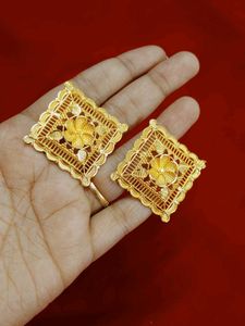 Square Floral Earrings