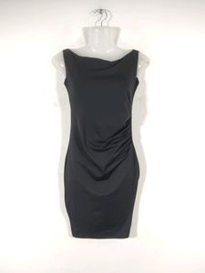 Lee Douche Black Plain Western Dress (Women)
