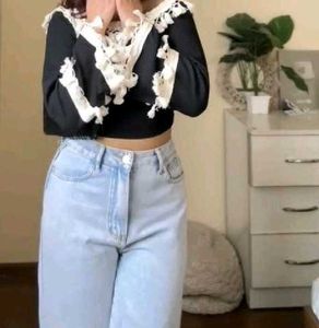 H&amp;m Wide Leg Denim