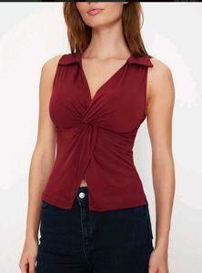 Branded Polo Neck Top ❤️