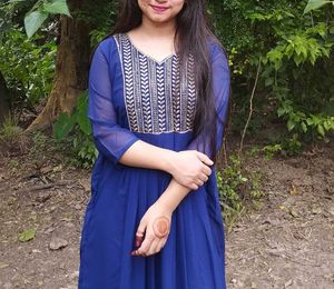 Navy Blue Anarkali Gown
