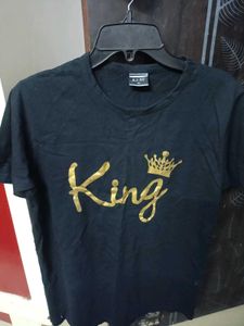 Cotton Men's Tshirt Title King