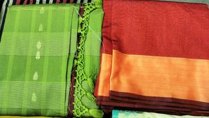 2 NEW banarasi Sarees 🔴🟢