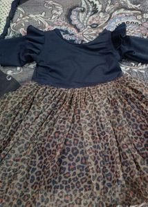 Cute Leopard Print Tutu Dress