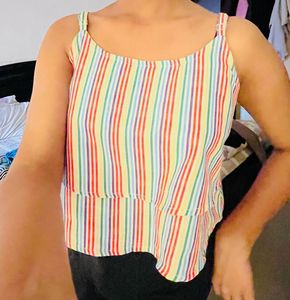 Striped Sleeveless Tank Top