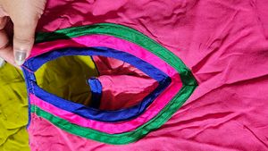 Multicolour Saree With Blouse