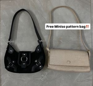 H&amp;M Black/Pattern Shoulder Bag