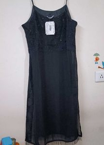 Inddus Strap Black Kurta