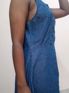 Denim Frock With Coat