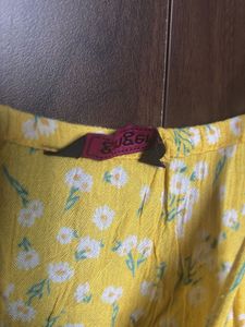 Yellow Floral Dress