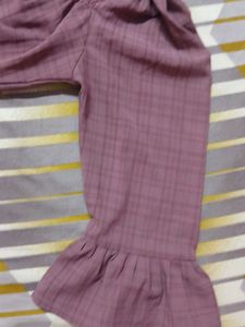 Mauve Off-Shoulder Blouse