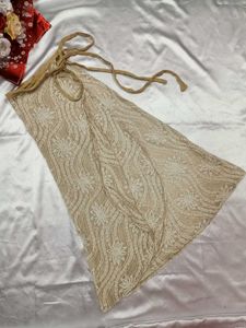 Beige Wrap Around Beach Wear Skirt🏖️