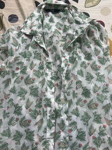 MAX Sheer Floral Blouse