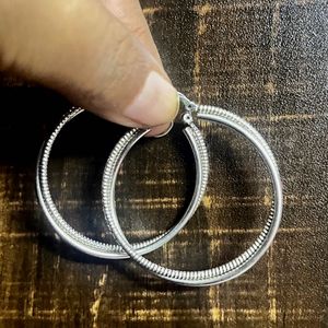 Silver Hoop Earrings