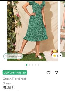 Floral Print Midi Dresses