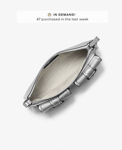 Authentic Mk Silver Party Bag