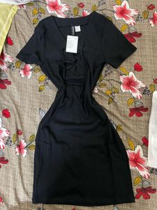 H&amp;M Black Bodycon Dress
