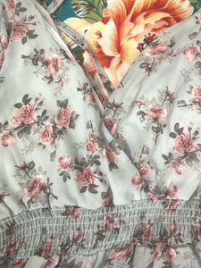 Floral Chiffon Mini Dress