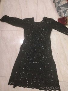 Viscose Sequence Rayon Chicken Kurti